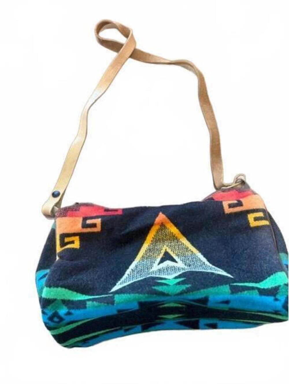 New Pendleton Wool Leather Crossbody Bag - Picture 3 of 7